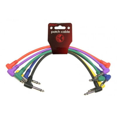 PACK 6 CABLES 30 CMS. PATCH / EFECTO COLORES CONECTOR RECTO
