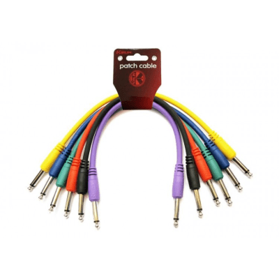 PACK 6 CABLES 15 CMS. PATCH / EFECTO COLORES CONECTOR RECTO