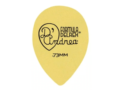 PACK 6 UÑETAS TEARDROP 0.73 MM AMARILLA RD358 DANDREA