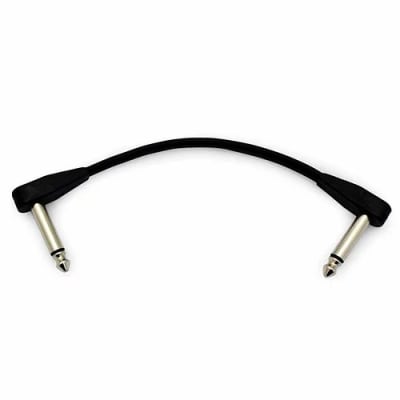 Cable Patch 25 Cms. OFC Flatconn Negro Santo Angelo