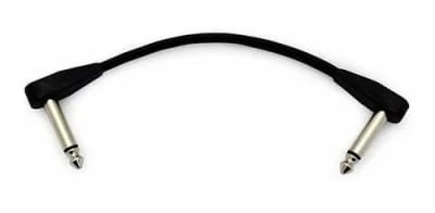 Cable Patch 50 Cms. OFC Flatconn Negro Santo Angelo