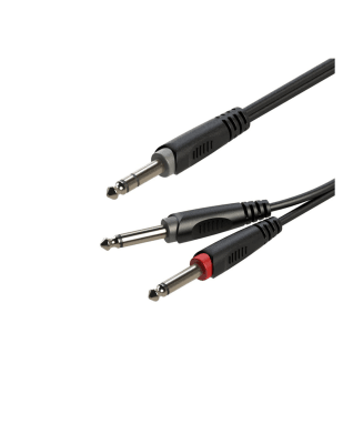 CABLE Y 2 MONO 6.3 MM A PLUG 6.3 TRS STEREO 3 MTS SMART ROXTONE