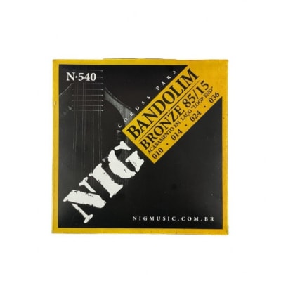 Cuerdas para Mandolina Fosforo Bronce Loop End N-540 NIG