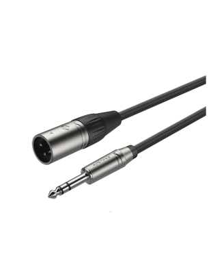 CABLE XLR MACHO - TRS 6.3 MM 3 MTS SMART ROXTONE