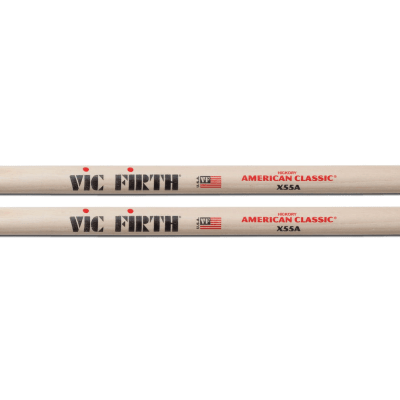 VIC FIRTH BAQUETA EXTREME X55A PUNTA DE MADERA AMERICAN CLASSIC