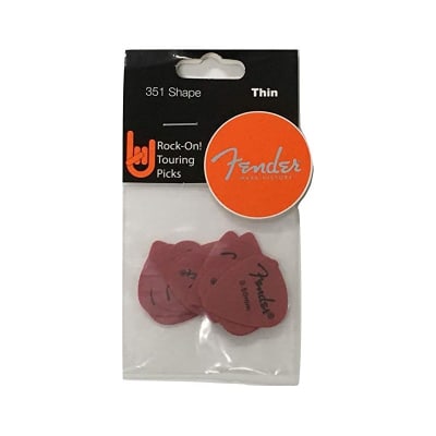 Fender Unetas TOURING 0,50mm Setx12 Delrin Rojo