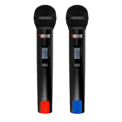 SISTEMA MICROFONO INALAMBRICO DOBLE UHF UNK660 NOVIK