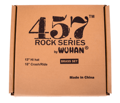 Set de Platillos HiHat 14, Crash 16, Ride 20 Rock 457 Wuhan