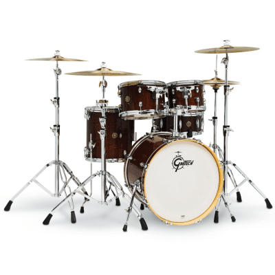 SHELLPACK 5 PCS CATALINA MAPLE 10,12,14,20 + 14 X 5,5 WALNUT GLAZE CM1-E605-WG GRETSCH