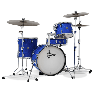 SHELLPACK 4 PCS CATALINA CLUB CLASSIC 12,14,20 + 14 X 5,5 BLUE SATIN FLAME CT1-J404-BSF GRETSCH