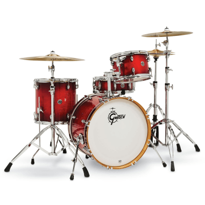 SHELLPACK 4 PCS CATALINA CLUB CLASSIC 12,14,20 + 14 X 5,5 GLOSS CRIMSON BURST CT1-J404-GCB GRETSCH