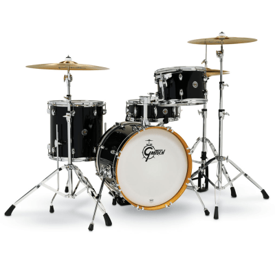 SHELLPACK 4 PCS CATALINA CLUB JAZZ 12,14,18 + 14 X 5 PIANO BLACK CT1-J484-PB GRETSCH