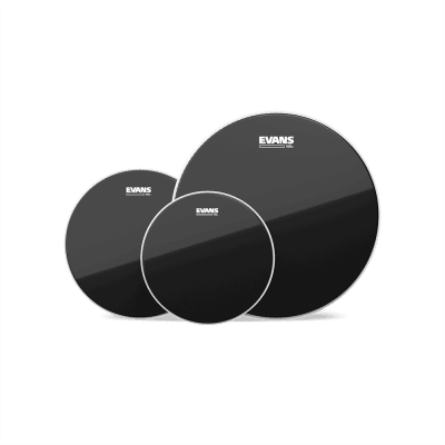 TOM PACK BLACK CHROME 10 12 14 FUSION ETP-CHR-F EVANS TOM PACK BLACK CHROME 10 12 14 FUSION ETP-CHR-F EVANS
