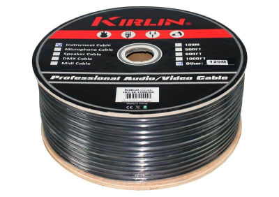 IBC-20BK Rollo Cable Instrumento Negro por Metro