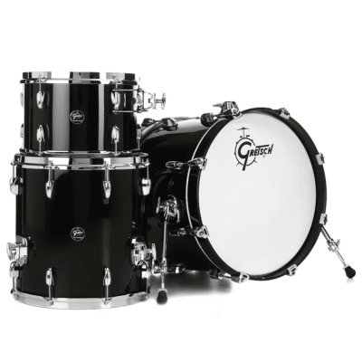 SHELLPACK 3 PCS RENOWN MAPLE 18,12,14 + HOLDER PIANO BLACK RN2-J483-PB GRETSCH