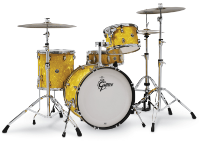 SHELLPACK 4 PCS CATALINA CLUB CLASSIC 12,14,20 + 14 X 5,6 YELLOW SATIN FLAME CT1-J404-YSF GRETSCH
