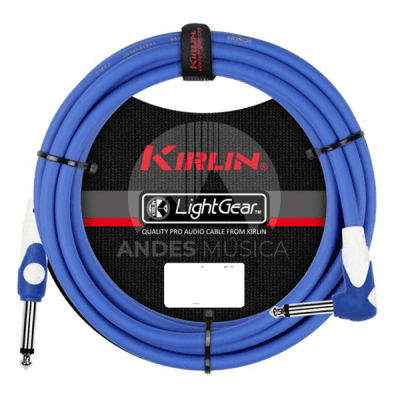 Cable para Instrumento Azul Plug Angulo 3 Mts. LGI-202-3A Kirlin