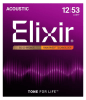 Cuerdas para Guitarra Acústica Metal 12-53 Light NANOWEB 11052 Elixir 1
