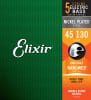 Set de 5 Cuerdas para Bajo 45-130 Nickel Steel NanoWeb Elixir1