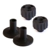 Pack 2 Nuts + 2 Bujes Negro NDS1
