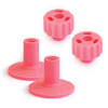 Pack 2 Nuts + 2 Bujes Rosa Fuerte NDS1