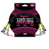 PACK 3 CABLES PATCH 30 CMS. CLASSIC BLACK 6075 ERNIE BALL1