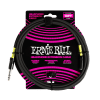 EXTENSION DE AUDIFONOS 3 MTS. PLUG 1/4 A MINI PLUG TRS BLACK P06422 ERNIE BALL1