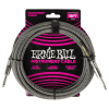 CABLE DE INSTRUMENTO 5.48 MTS. TRENZADO RECTO/RECTO SILVER FOX 6433 ERNIE BALL1
