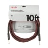 Cable 3 Mts. Profesional Series Textil Red Tweed Fender1