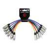 Set 6 Cables XLR 60 Cms. MP6-480-0.6M Kirlin1