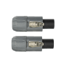 CONECTOR SPEAKON NEGRO / GRIS 2 UNIDADES1