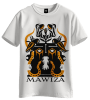 POLERA MAWIZA BB1 BLANCA / NARANJA MERCH OFICIAL1