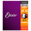 Elixir 11002 NANOWEB 10-47 Cuerdas Guit Acústica Extra Light1