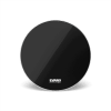 PARCHE BOMBO EQ3 RESONANTE NEGRO SIN PERFORACIÓN 24 BD24RB-NP EVANS1