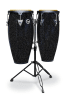 SET CONGAS SANTANA BLACK MAGIC ASPIRE 10 Y 11 CON ATRIL LPA646-BM LP1