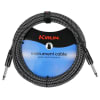 Cable de Instrumento 10 Mts. Woven Black IWCX-201B-10 Kirlin1