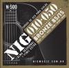 Cuerdas de Guitarra Acustica Metal NIG Folk N-500 10-50 85/15 Bronze1