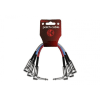 PACK 3 CABLES 1 METRO PATCH / EFECTO TELA WOVEN CONECTOR METALICO EN L1