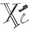 Pack Teclado: Atril X Doble + Pedal Sustain + Cable1
