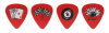 PACK 4 UÑETAS ROCKABILLY COOL PLECS MEDIUM RK351MD DANDREA1