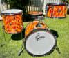 SET BATERIA CATALINA CLASSIC 12, 14, 20 + TAMBOR 14X5,5 ORANGE SATIN FLAME GRETSCH1