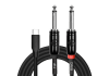 CABLE AUDIO Y 3 MTS. USB-C A 2 PLUG MONO 1/4 KIRLIN1