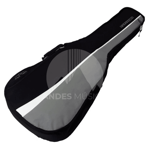 Funda para Guitarra Acústica Acolchada 10 MM Elegant Gris Madarozzo | Andes  Musica