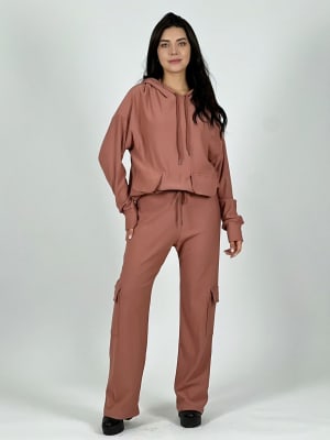 Conjunto de Buzo Con Bolsillos Cargo A4-90