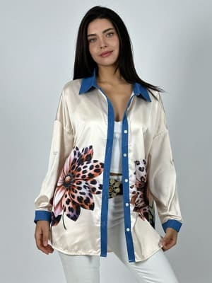 Blusa Satin Girasol Print A1-28