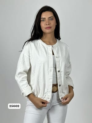 Chaqueta Mezclilla Diseño Broderi A1-39