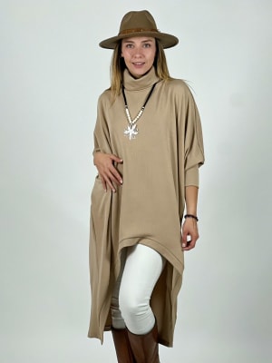 Vestido Spandex Cuello Alto Abertura Frontal A2-59