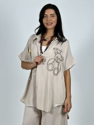 Blusa Crepe HAPPY MERRY Oso Brillante A1-38