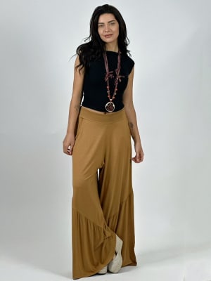 Palazzo Algodon Casual con Faroleos A2-59