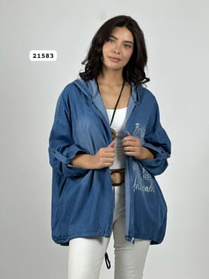 Poleron Mezclilla Cierre BELIEVE A1-15